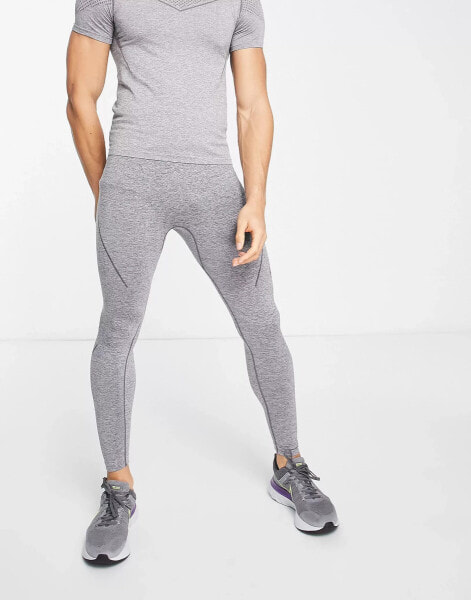 HIIT seamless muscle contour legging in grey