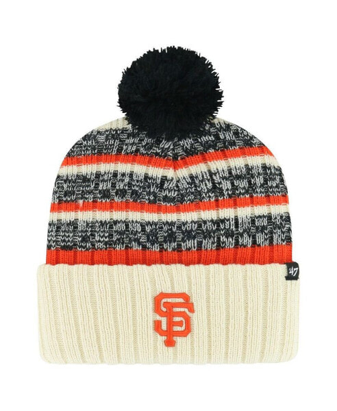 Men's Natural San Francisco Giants Tavern Cuffed Knit Hat with Pom