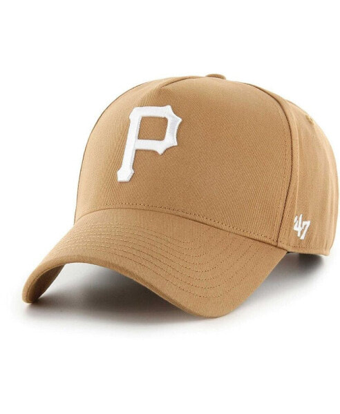 47 Brand Men's Khaki Pittsburgh Pirates Ballpark MVP A-Frame Adjustable Hat