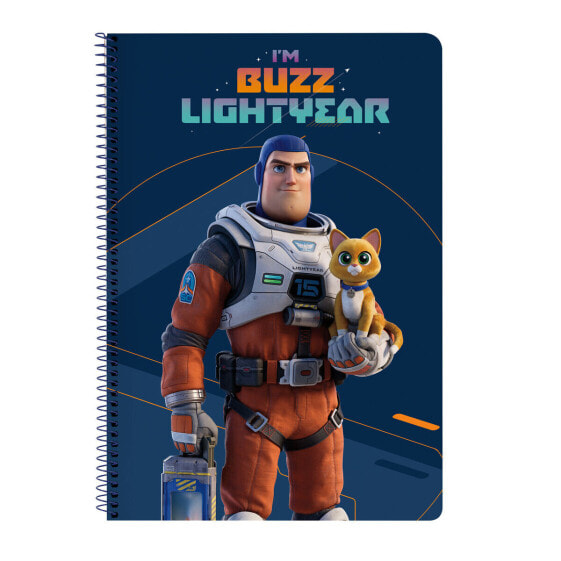 Записная книга на пружине Buzz Lightyear Темно-синяя A4