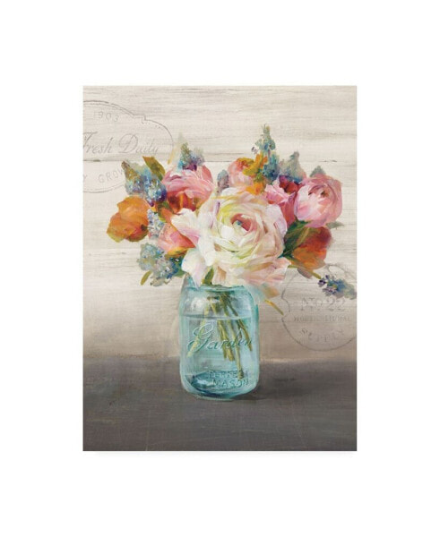 Danhui Nai French Cottage Bouquet Ii Crop Canvas Art - 15.5" x 21"