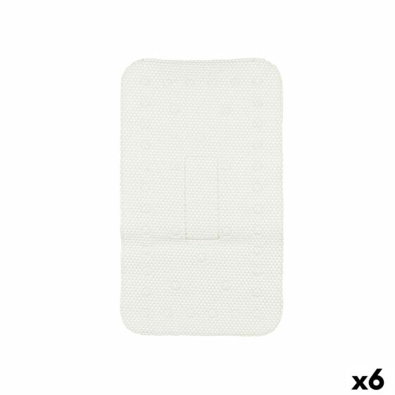 Нескользящий коврик для душа Белый PVC 69,3 x 40 x 1 см (6 штук) Berilo