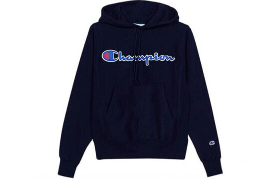 Толстовка Champion Logo  Winter Unisex Deep Blue