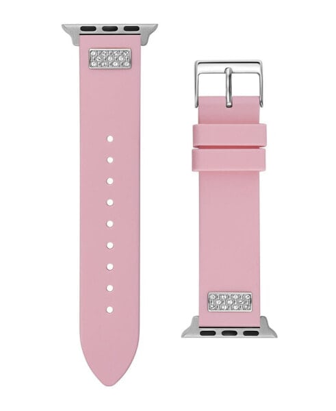 Women's Pink Silicone Strap with Glitz Insert 38mm, 39mm ,40mm Apple Watch Band