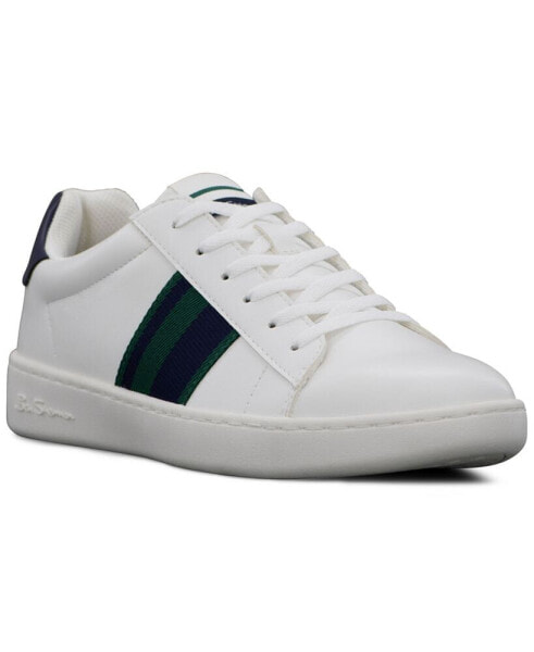 Men's Hampton Stripe Low Court Casual Sneakers from Finish Line