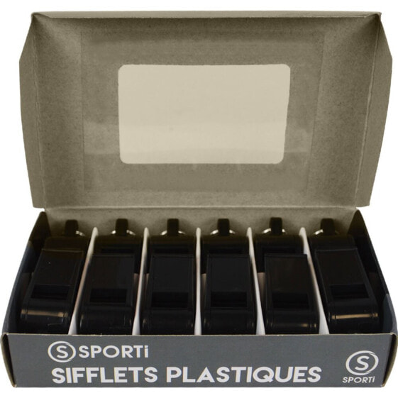 SPORTI FRANCE Plastic Whistle 12 Units