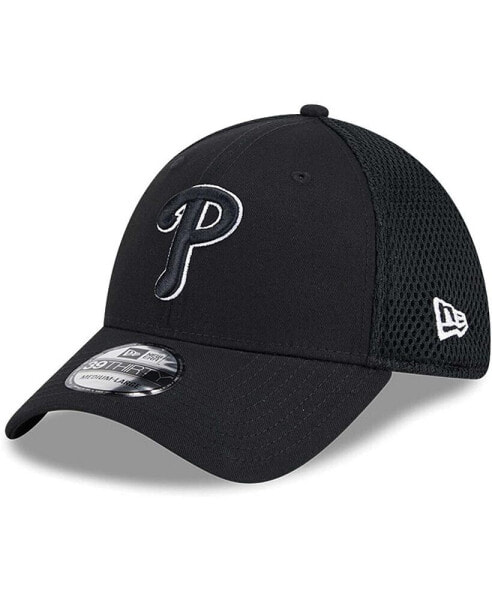 Men's Philadelphia Phillies Evergreen Black White Neo 39Thirty Flex Hat