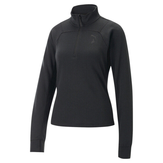 Топ PUMA Seasons Run HalfZip Pullover Damen Black