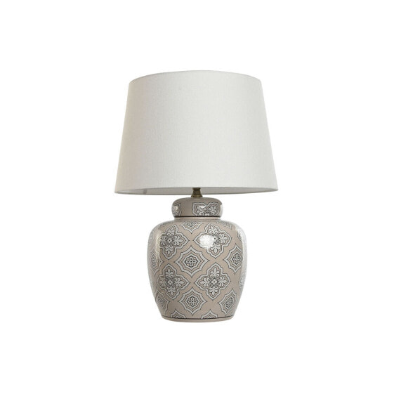 Настольная лампа декоративная Home ESPRIT Белый Бежевый Керамика 50 W 220 V 43,5 x 43,5 x 61 см