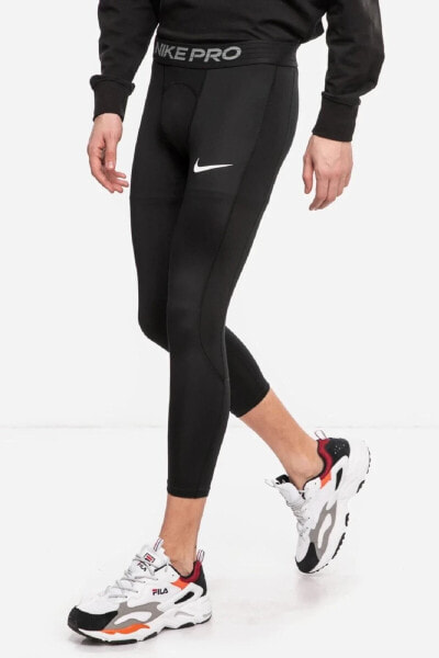 Леггинсы Nike Pro Men's Dri-fit 3/4 - черные Erkek Taytı