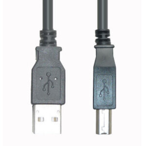 E&P CC 502/10 LOSE - 10 m - USB A - USB B - USB 2.0 - Male/Male - Black