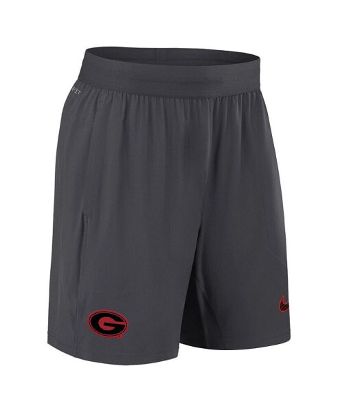 Men's Anthracite Georgia Bulldogs 2024 Sideline Performance Shorts