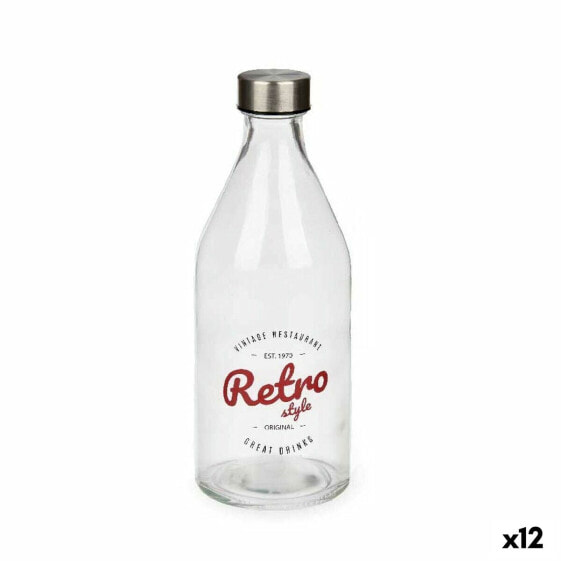 Бутылка Ретро Стеклянная 1 л (12 штук) Vivalto