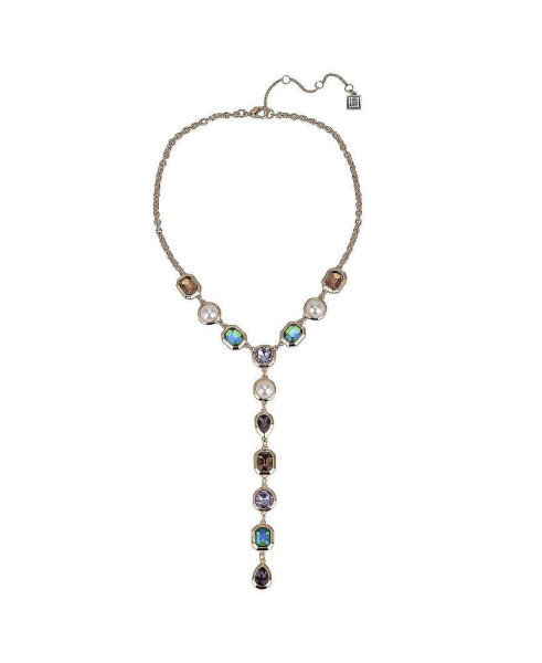 Laundry by Shelli Segal glass Stone Y Necklace