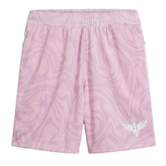 Puma Melo Iridescent Basketball Shorts Mens Pink Casual Athletic Bottoms 6263030