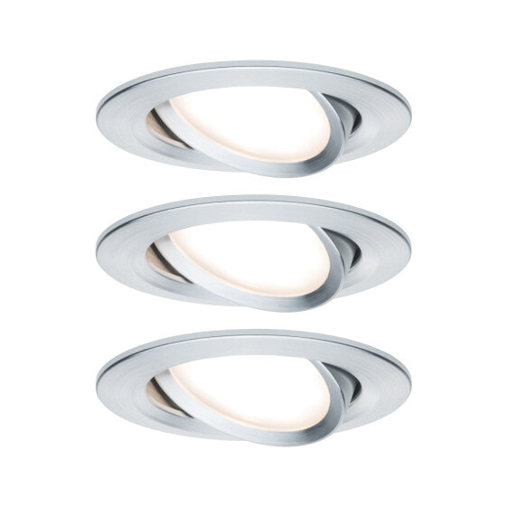 PAULMANN 939.03 - Recessed lighting spot - 3 bulb(s) - LED - 425 lm - Aluminium