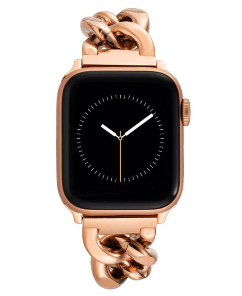 Женский ремешок для часов с цепочкой из сплава Rose Gold-Tone для Apple Watch 42/44/45/Ultra/Ultra 2, Anne Klein