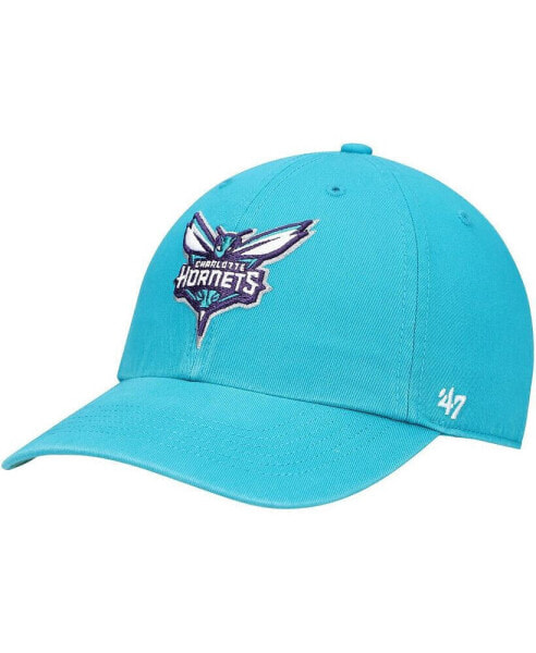 Men's Teal Charlotte Hornets Team Franchise Fitted Hat