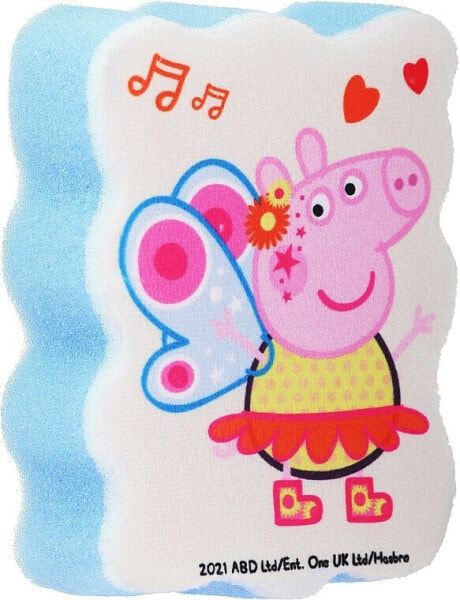 Badeschwamm für Kinder Peppa Pig Peppa-Schmetterling blau