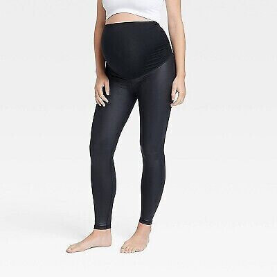 High Gloss Maternity Leggings - Isabel Maternity by Ingrid & Isabel Black XS