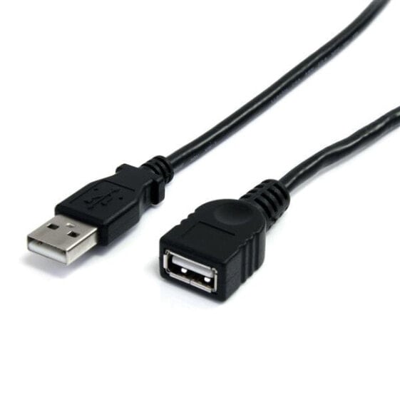 StarTech.com 10 ft Black USB 2.0 Extension Cable A to A - M/F - 3 m - USB A - USB A - USB 2.0 - 480 Mbit/s - Black