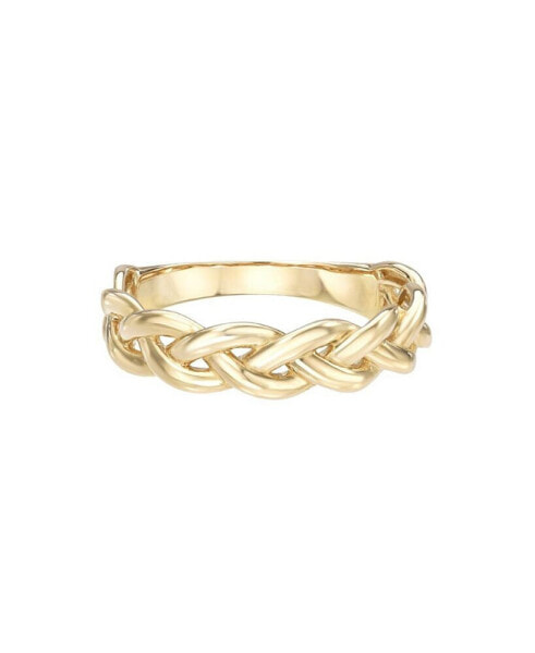 Gold Woven Band Ring