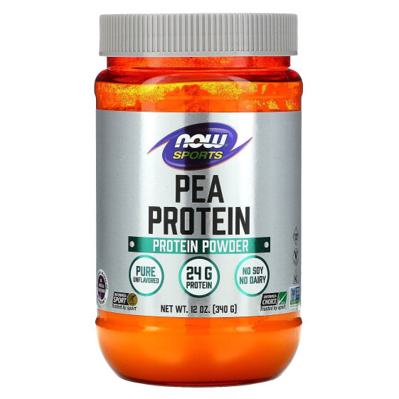 Sports, Pea Protein, Pure Unflavored, 12 oz (340 g)