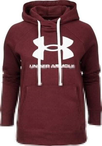 Under Armour Bluza damska Under Armour Rival Fleece Logo Hoodie bordowa 1356318 690 M