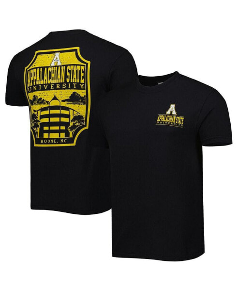 Men's Black Appalachian State Mountaineers Logo Campus Icon T-shirt