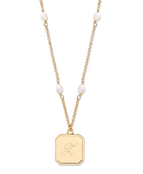 brook & york 14K Gold-Plated Quincy Personalized Initial Pendant