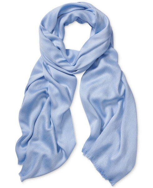 Women's Solid Satin-Feel Pashmina Scarf