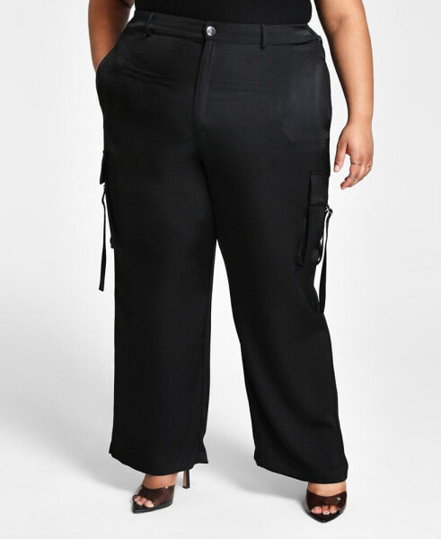 Trendy Plus Size Straight-Leg Cargo Pants