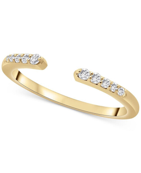 Diamond Cuff Ring (1/10 ct. t.w.) in 14k Yellow, White or Rose Gold, Created for Macy's
