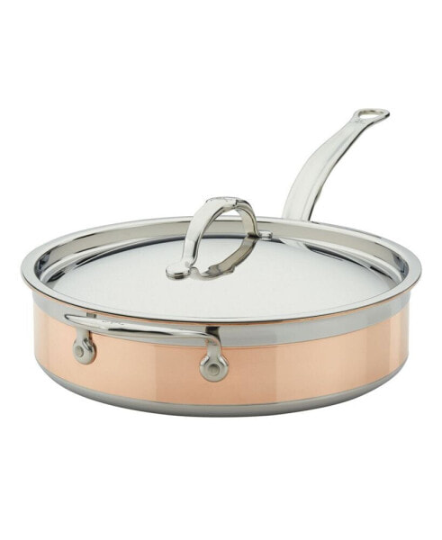 CopperBond Copper Induction 3.5-Quart Covered Saute with Helper Handle