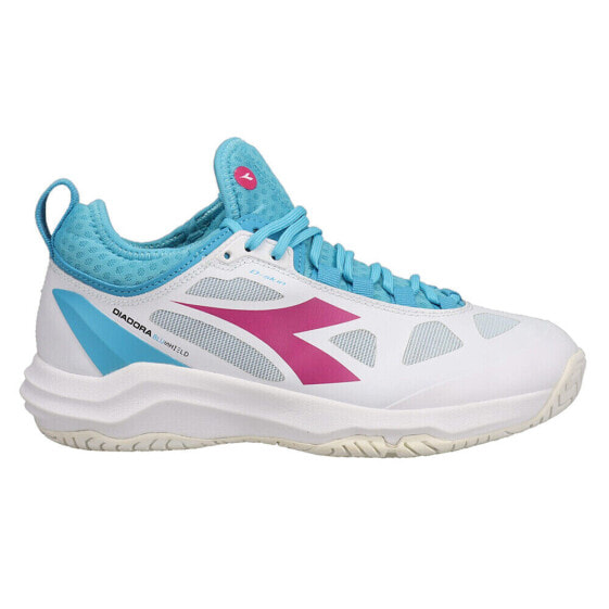 Diadora Speed Blushield Fly 3 Plus Ag Tennis Womens White Sneakers Athletic Sho