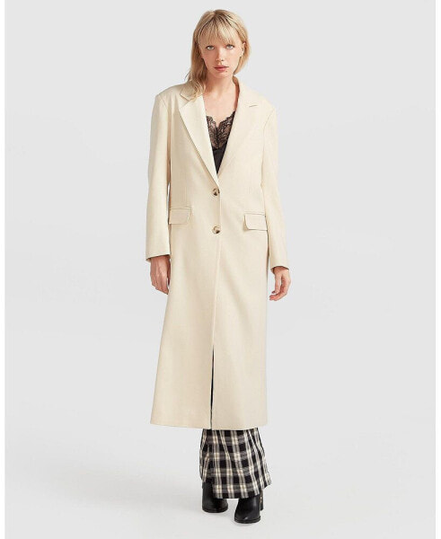 Women Transcendent Asymmetric Split Hem Coat