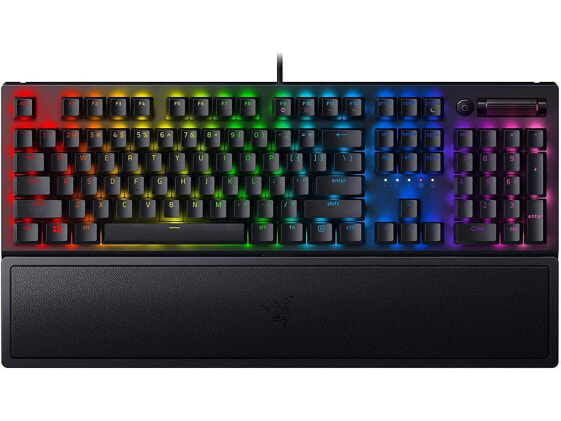 Razer RZ03-03540200-R3U1 BlackWidow V3 Mechanical Gaming Keyboard: Green Mechani