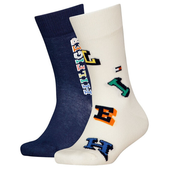 TOMMY HILFIGER Aop Letter socks 2 Pairs