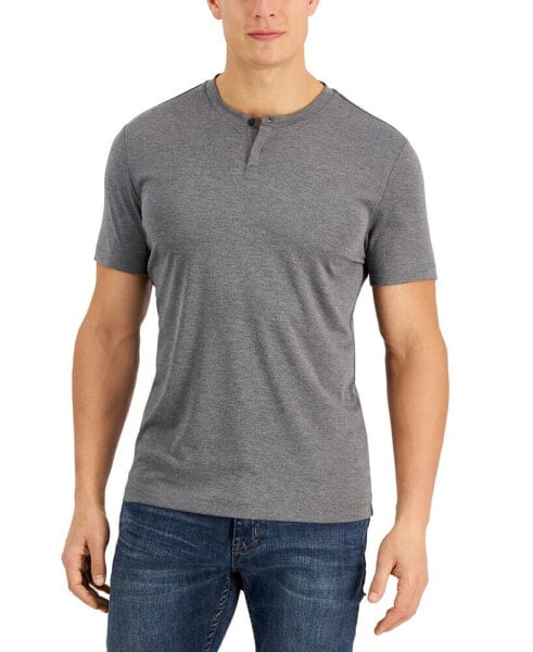 Men's Solid Henley, Created for Macy's