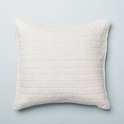 Euro Heathered Pillow Sham Jet Gray - Hearth & Hand with Magnolia