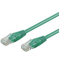 Wentronic CAT 5-100 UTP Green 1m - 1 m - RJ-45 - RJ-45