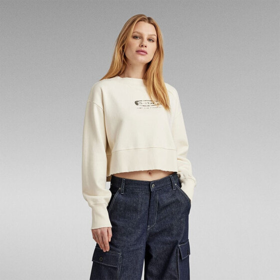 G-STAR Vintage Cropped Logo Loose sweatshirt