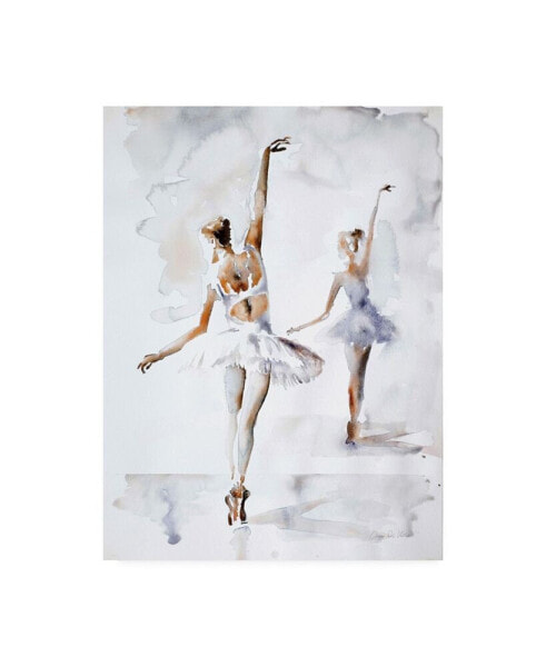 Aimee Del Valle Ballerina in Blue Canvas Art - 20" x 25"