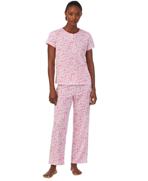 Women's 2-Pc. Floral Ankle Pajamas Set