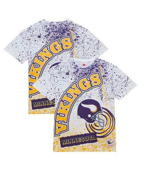 Men's White Minnesota Vikings Team Burst Sublimated T-Shirt
