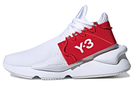Кроссовки Y-3 Kaiwa бело-красные для мужчин