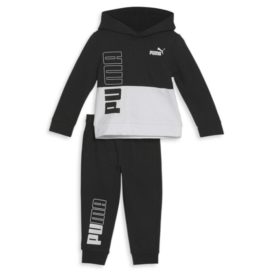 Puma TwoPiece Fleece Pullover Hoodie & Jogger Set Toddler Boys Black Casual Tops