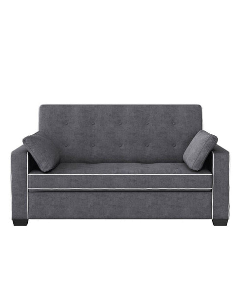 66.5" W Polyester Augustus Full Convertible Sofa