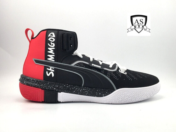 PUMA Legacy Shammgod Men's Size 13 Black Red Basketball Shoes 194275-01