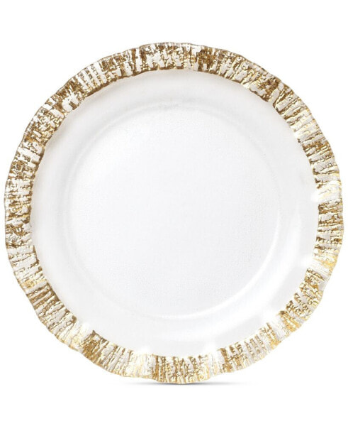 Rufolo Glass Gold Collection Service Plate/Charger